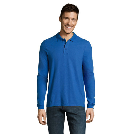 Лонгслів поло SOL'S Winter II (яскраво-синій)