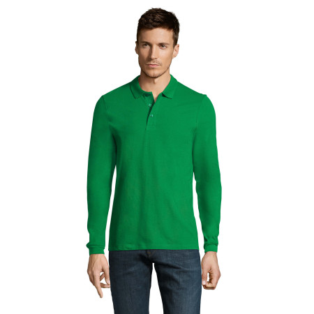 Лонгслів поло SOL'S Winter II (яскраво-зелений)