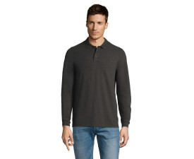 Лонгслів поло SOL'S Winter II (вугільний меланж)