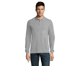 Лонгслів поло SOL'S Winter II (сірий меланж)