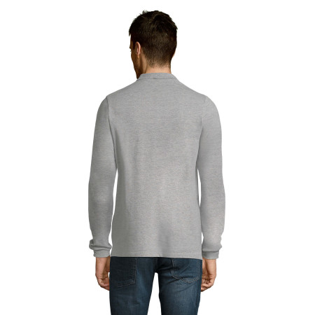 Лонгслів поло SOL'S Winter II (сірий меланж)