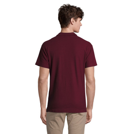 Футболка поло SOL'S Spring II (бордовий)
