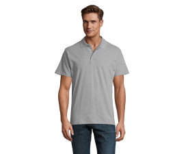 Футболка поло SOL'S Spring II (сірий меланж)