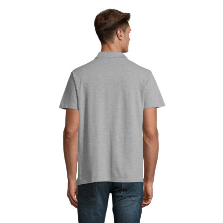 Футболка поло SOL'S Spring II (сірий меланж)