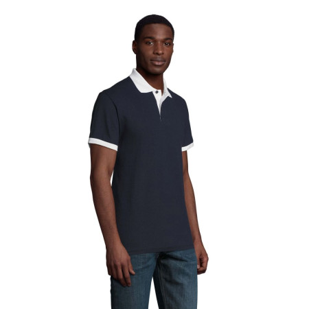 Футболка поло SOL'S Prince (кобальт/білий)