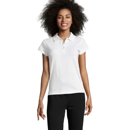 Футболка поло жіноча SOL'S Prescott (білий)