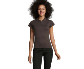 Футболка поло жіноча SOL'S Prescott (темно-сірий)