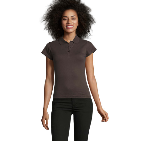 Футболка поло жіноча SOL'S Prescott (темно-сірий)