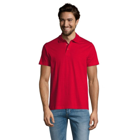 Футболка поло чоловіча SOL'S Prescott (червоний)