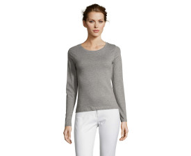 Лонгслів жіночий SOL'S Majestic (сірий меланж)