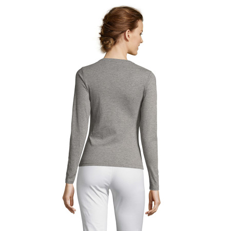 Лонгслів жіночий SOL'S Majestic (сірий меланж)