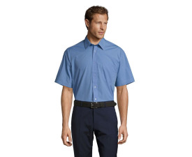 Сорочка чоловіча SOL'S Bristol Short Sleeve (середньо-синій)
