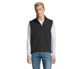 Жилет софтшел чоловічий SOL'S Rallye (чорний)