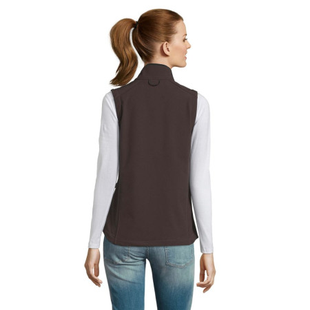 Жилет софтшел жіночий SOL'S Rallye (темно-шоколадний)