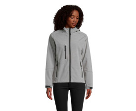 Куртка софтшел жіноча SOL'S Replay (сірий меланж)