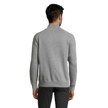 Світшот на блискавці SOL'S Sundae (насичений сірий меланж)