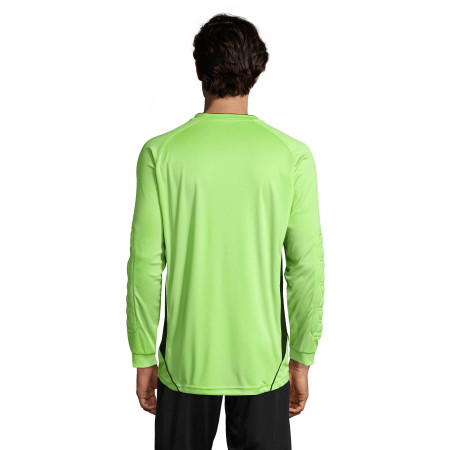 Лонгслів спортивний чоловічий SOL'S Azteca (зелене яблуко/чорний)