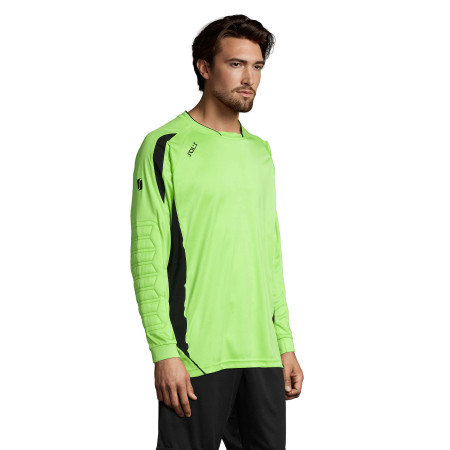 Лонгслів спортивний чоловічий SOL'S Azteca (зелене яблуко/чорний)