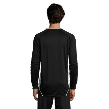 Лонгслів спортивний чоловічий SOL'S Azteca (чорний/білий)