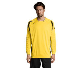 Лонгслів спортивний чоловічий SOL'S Azteca (лимонний/чорний)