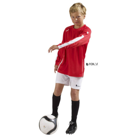 Лонгслів спортивний дитячий SOL'S Wembley LSL (червоний/білий)