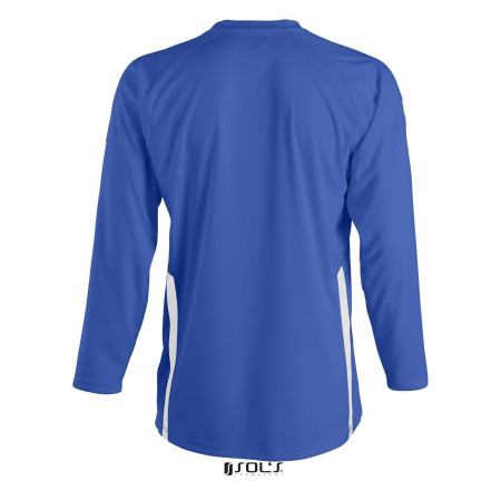 Лонгслів спортивний дитячий SOL'S Wembley LSL (синій/білий)