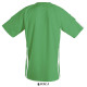 Футболка спортивна дитяча SOL'S Wembley SSL (насичений зелений/білий)