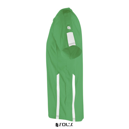 Футболка спортивна дитяча SOL'S Wembley SSL (насичений зелений/білий)