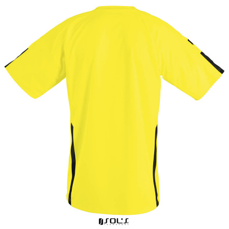 Футболка спортивна дитяча SOL'S Wembley SSL (лимонний/чорний)