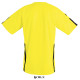 Футболка спортивна дитяча SOL'S Wembley SSL (лимонний/чорний)