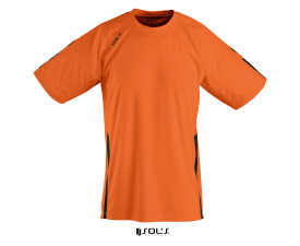 Футболка спортивна дитяча SOL'S Wembley SSL (помаранчевий/чорний)