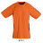 Футболка спортивна дитяча SOL'S Wembley SSL (помаранчевий/чорний)