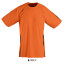 Футболка спортивна дитяча SOL'S Wembley SSL (помаранчевий/чорний)