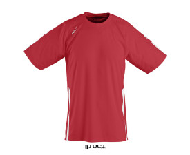 Футболка спортивна дитяча SOL'S Wembley SSL (червоний/білий)