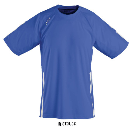 Футболка спортивна дитяча SOL'S Wembley SSL (синій/білий)
