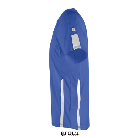 Футболка спортивна дитяча SOL'S Wembley SSL (синій/білий)