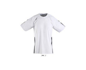 Футболка спортивна дитяча SOL'S Wembley SSL (білий/чорний)