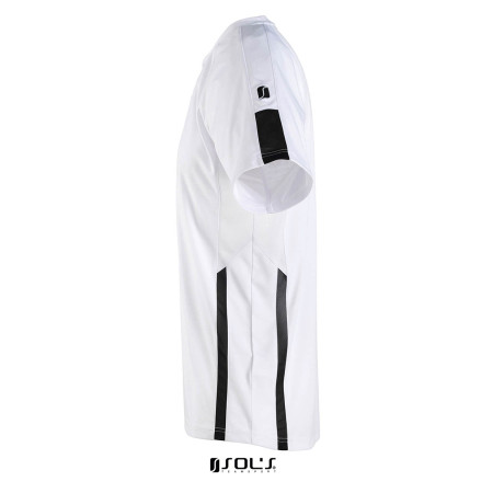 Футболка спортивна дитяча SOL'S Wembley SSL (білий/чорний)