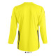 Лонгслів спортивний SOL'S Wembley LSL (лимонний/чорний)