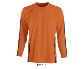 Лонгслів спортивний SOL'S Wembley LSL (помаранчевий/чорний)