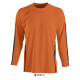 Лонгслів спортивний SOL'S Wembley LSL (помаранчевий/чорний)