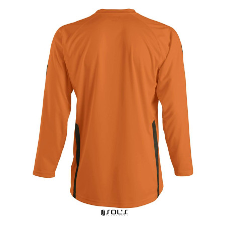 Лонгслів спортивний SOL'S Wembley LSL (помаранчевий/чорний)