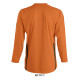 Лонгслів спортивний SOL'S Wembley LSL (помаранчевий/чорний)