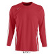 Лонгслів спортивний SOL'S Wembley LSL (червоний/білий)