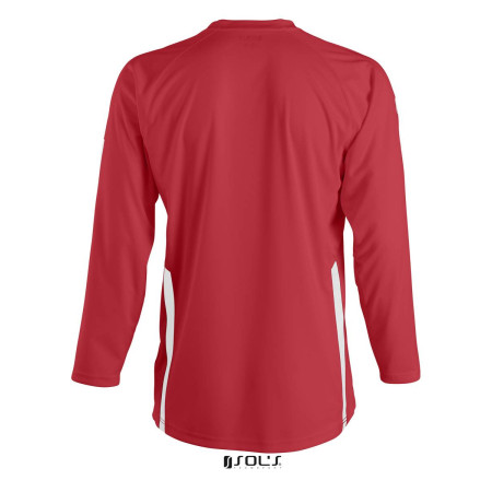 Лонгслів спортивний SOL'S Wembley LSL (червоний/білий)