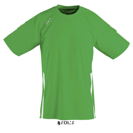 Футболка спортивна SOL'S Wembley SSL (насичений зелений/білий)
