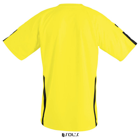 Футболка спортивна SOL'S Wembley SSL (лимонний/чорний)