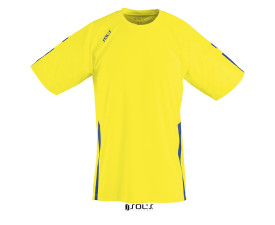 Футболка спортивна SOL'S Wembley SSL (лимонний/синій)