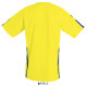 Футболка спортивна SOL'S Wembley SSL (лимонний/синій)