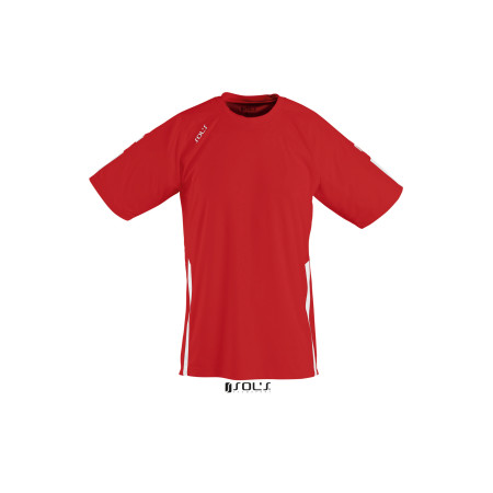Футболка спортивна SOL'S Wembley SSL (червоний/білий)